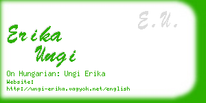 erika ungi business card